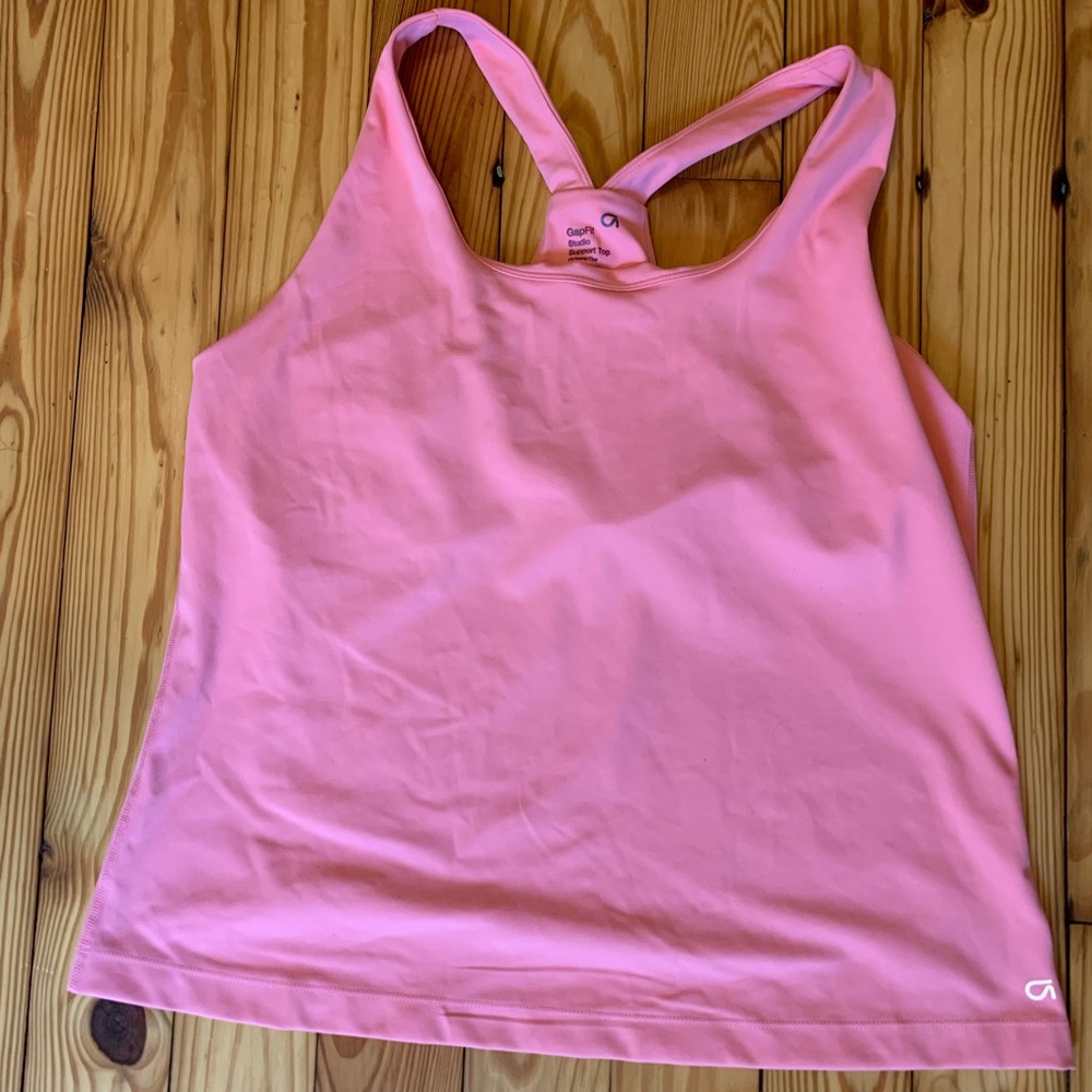 Gap Fit xl pink tank with built in bra